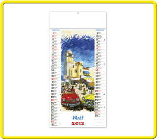 Art. 218 Calendario illustrato personalizzato